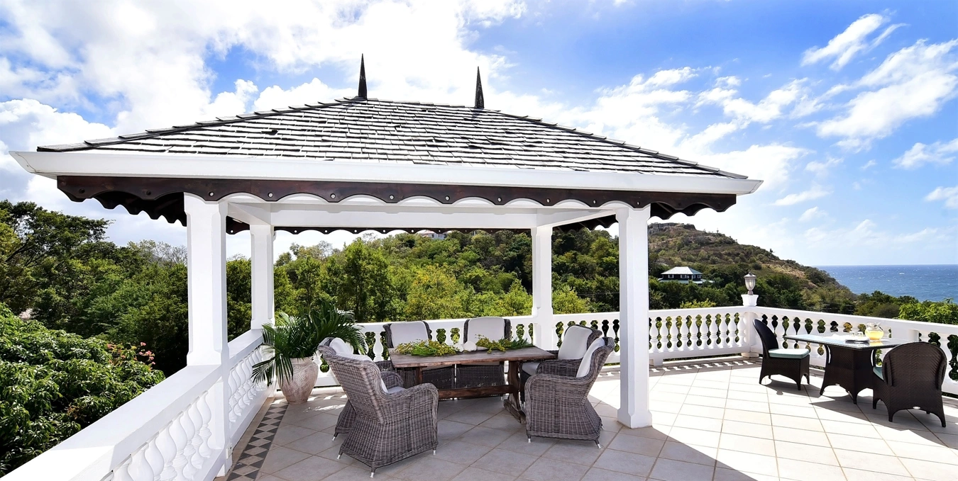St. lucia real estate coco Villa gazebo