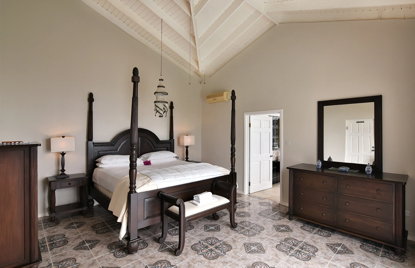 St. lucia real estate coco Villa bedroom