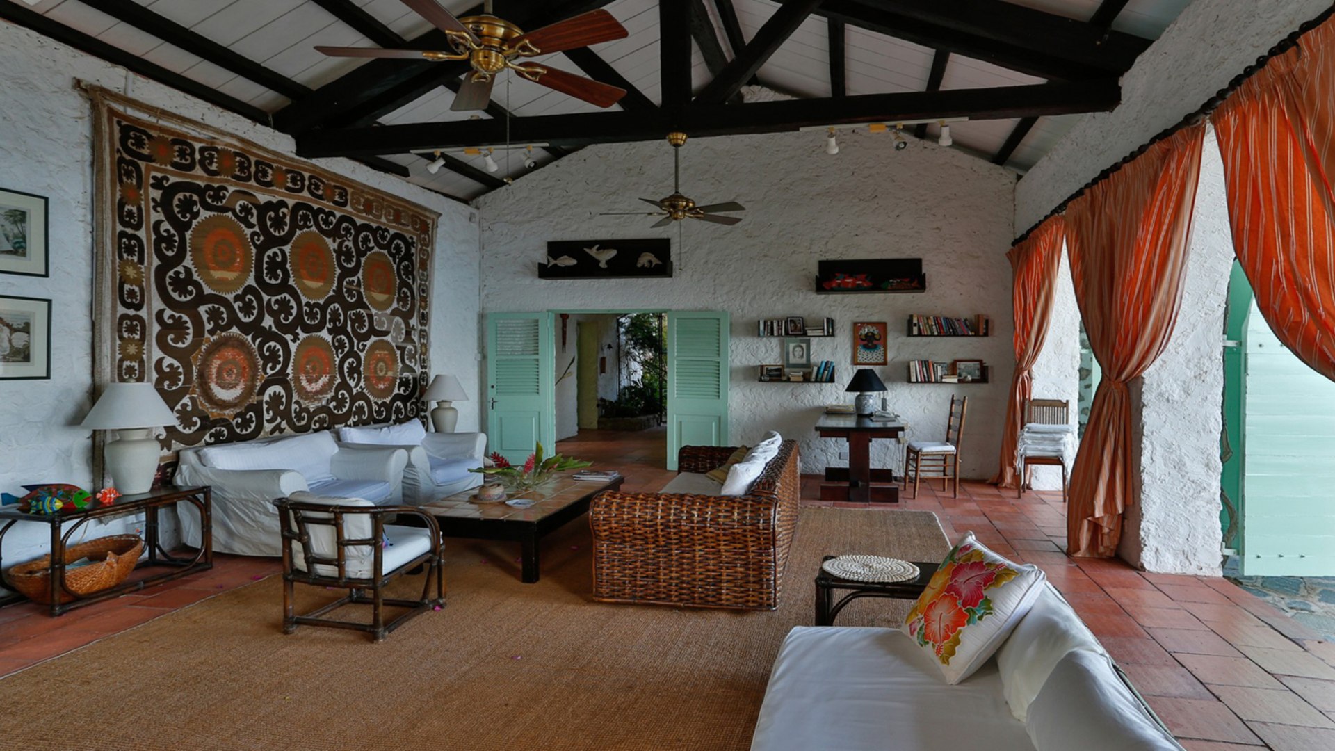 St. Lucia Real Estate Mango Point Villa sitting room