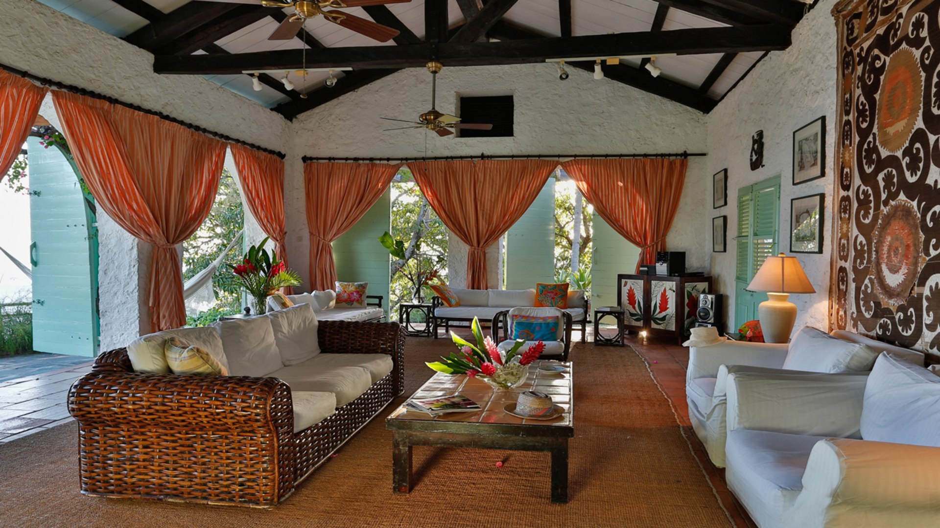St. Lucia Real Estate Mango Point Villa living room