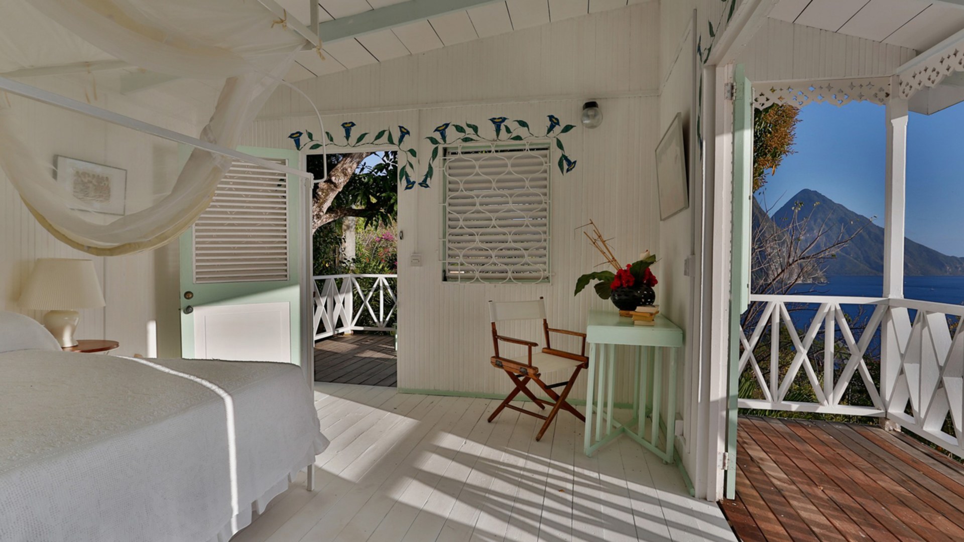 St. Lucia Real Estate Mango Point Villa bedroom balcony