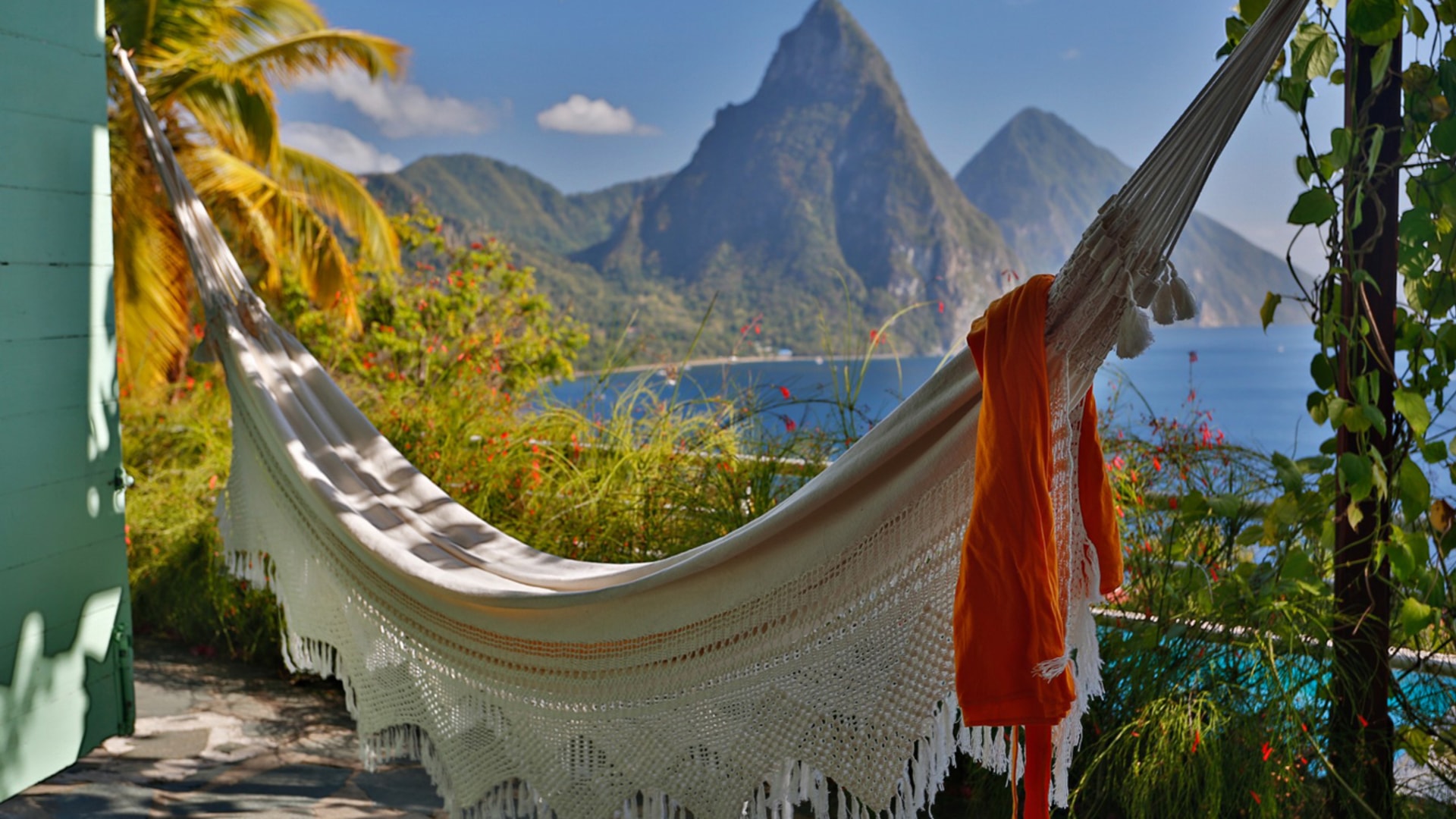 St. Lucia Real Estate Mango Point Villa view of pitons