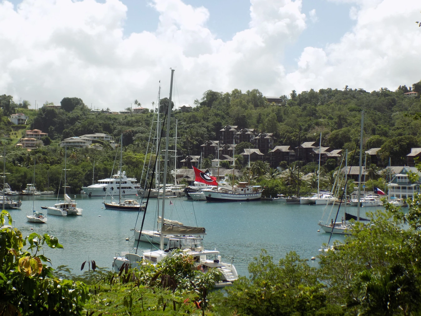 St. Lucia Real Estate Mango Beach Inn view of the bay