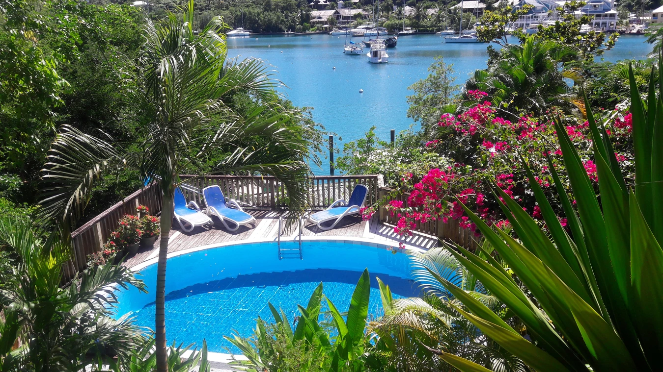 St. Lucia Real Estate Mango Beach Inn pool