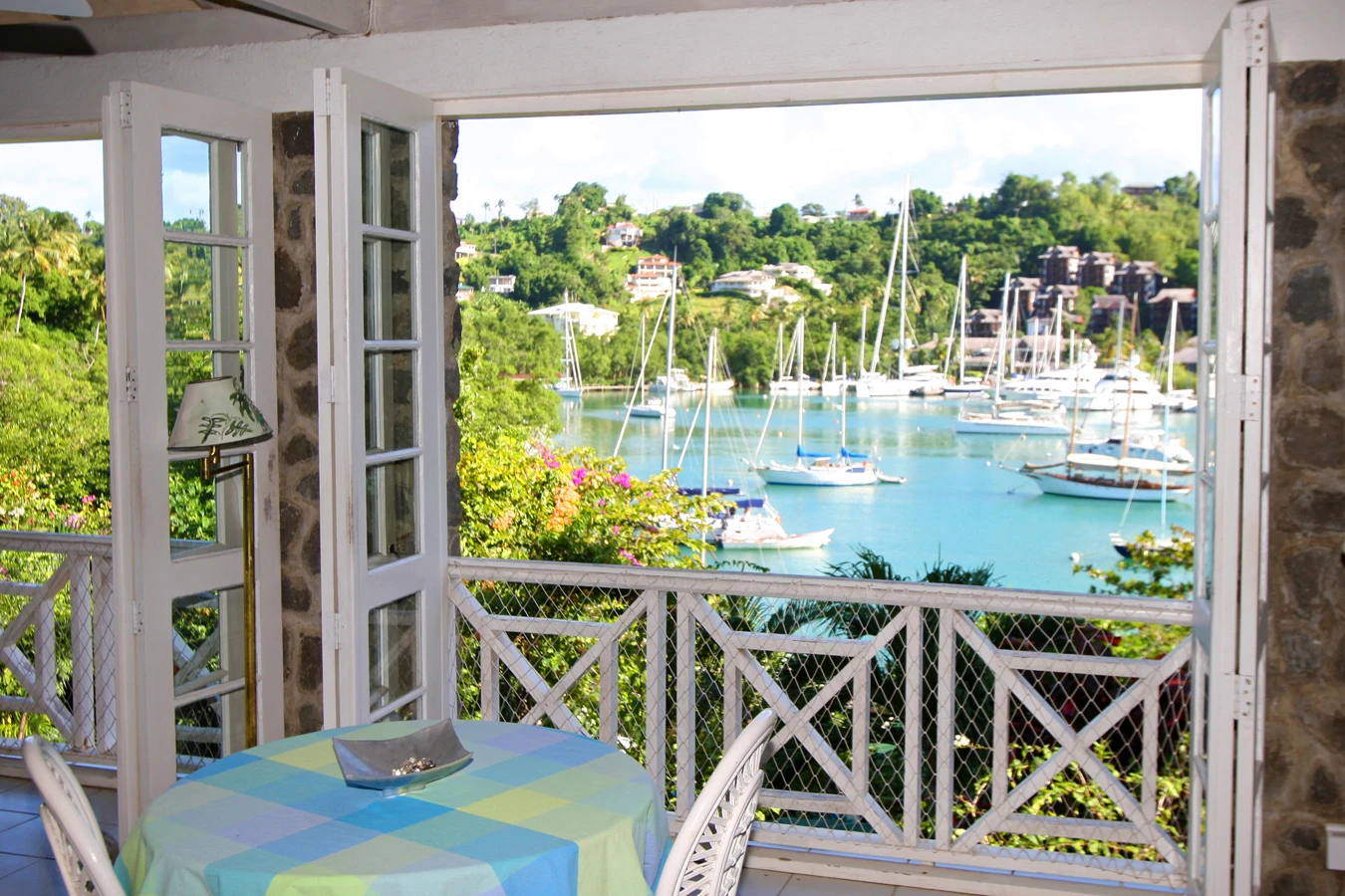 St. Lucia Real Estate Mango Beach Inn balcony