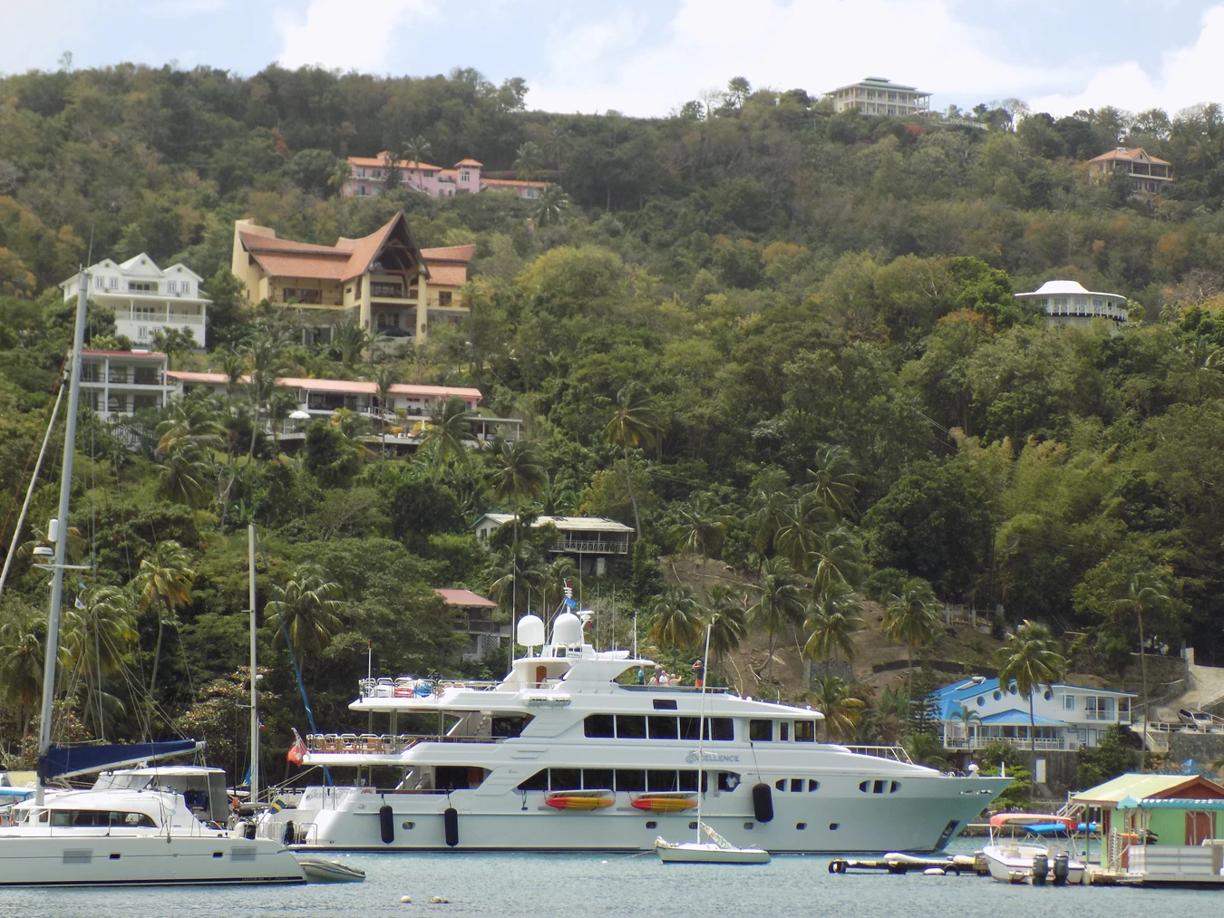 St. Lucia Real Estate Mango Beach Inn boats