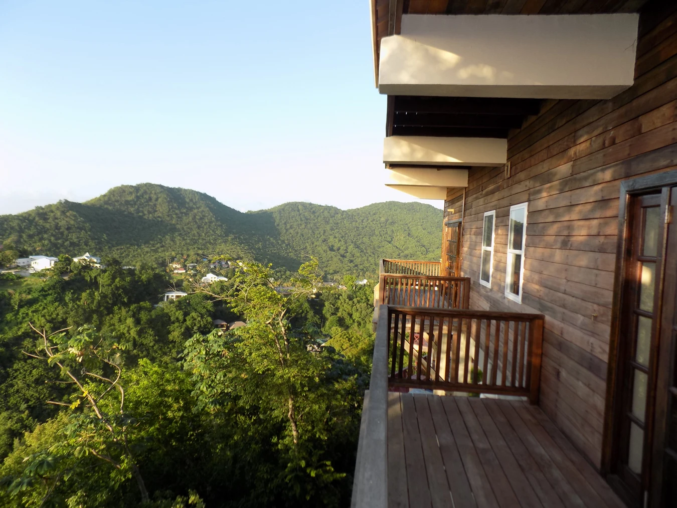 St. Lucia real estate Bay View Villa balcony